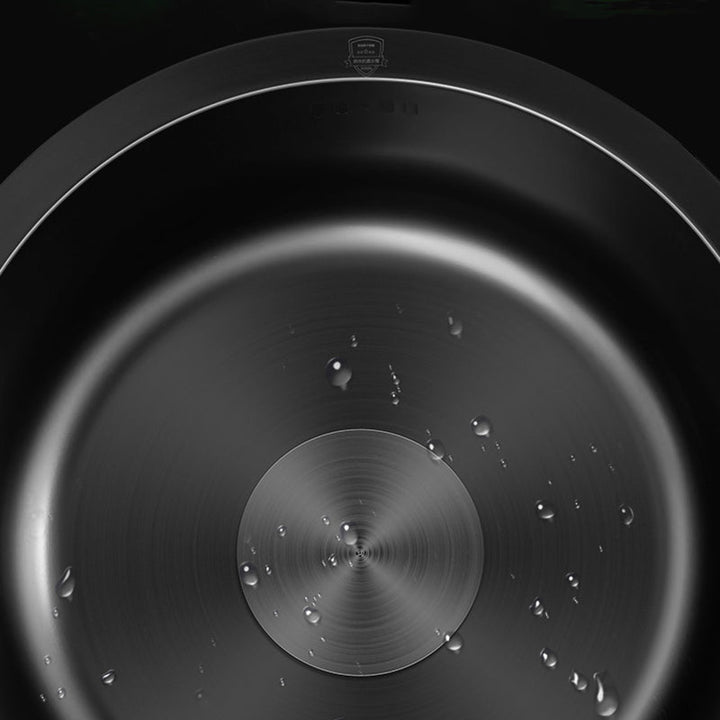 BowLift | Classic Round Sink Stainless Steel Built-in Sink Non-Slip Round Basin for the Kitchen