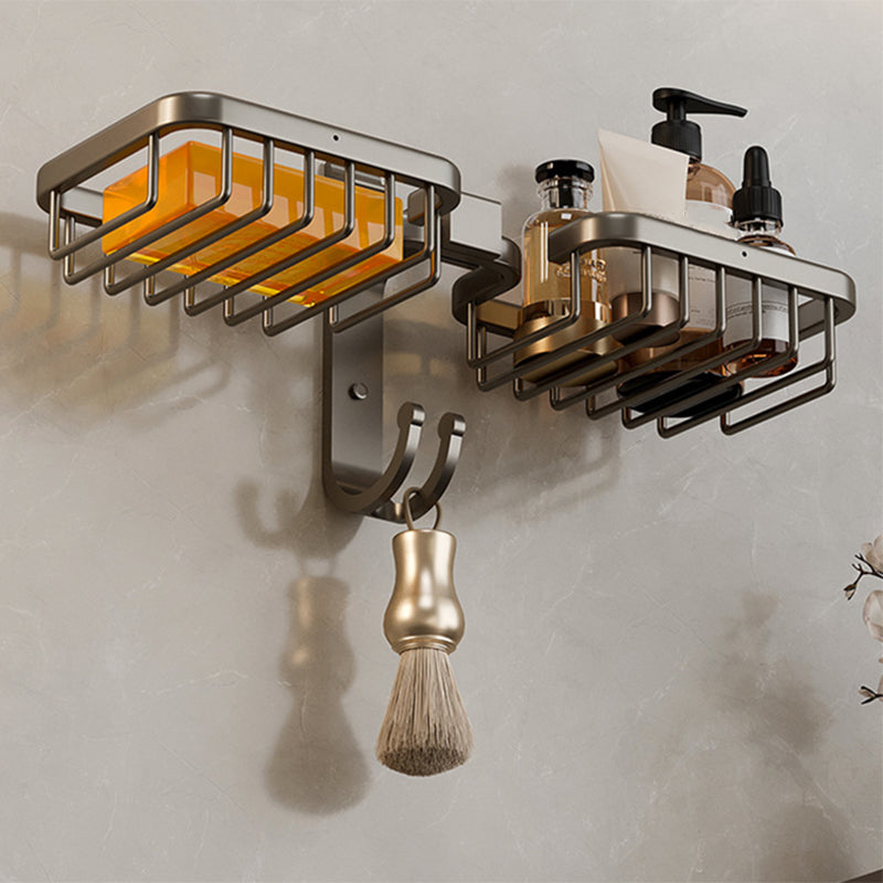 BowLift | Modern Bathroom Accessory Set Shelf Black/Silver/Grey Bathroom Accessories Set