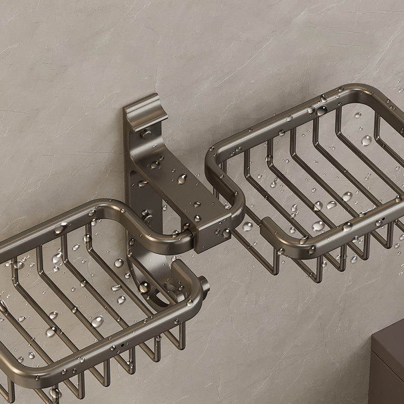 BowLift | Modern Bathroom Accessory Set Shelf Black/Silver/Grey Bathroom Accessories Set