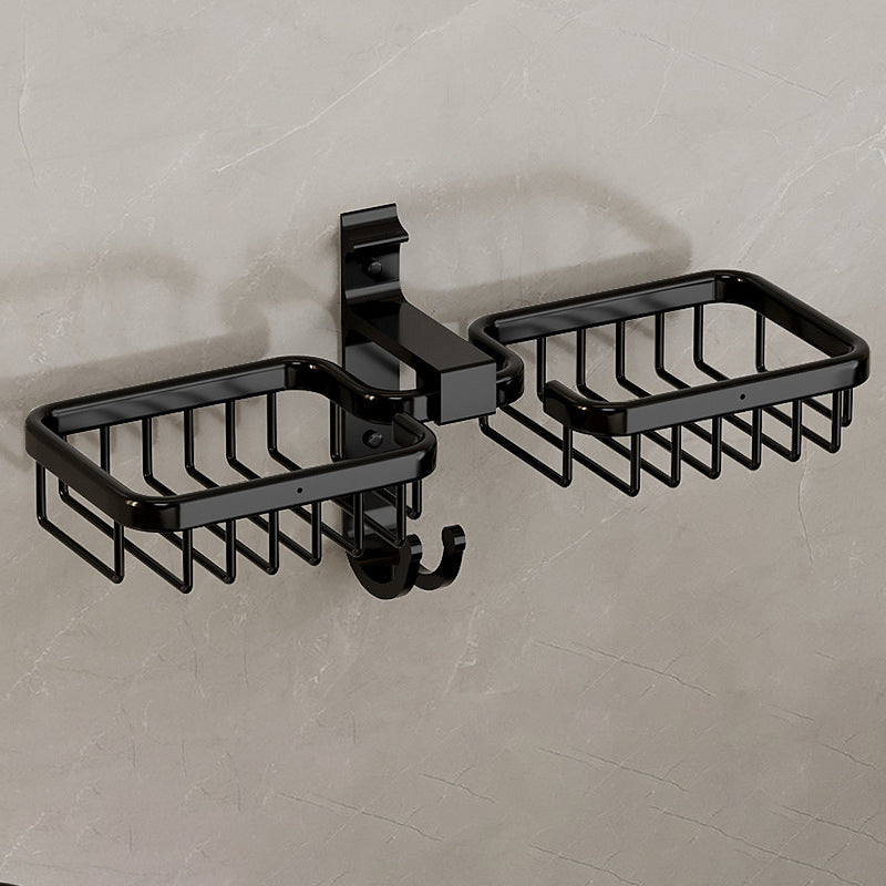BowLift | Modern Bathroom Accessory Set Shelf Black/Silver/Grey Bathroom Accessories Set