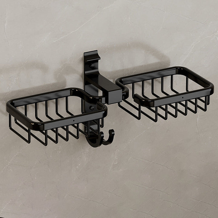 BowLift | Modern Bathroom Accessory Set Shelf Black/Silver/Grey Bathroom Accessories Set