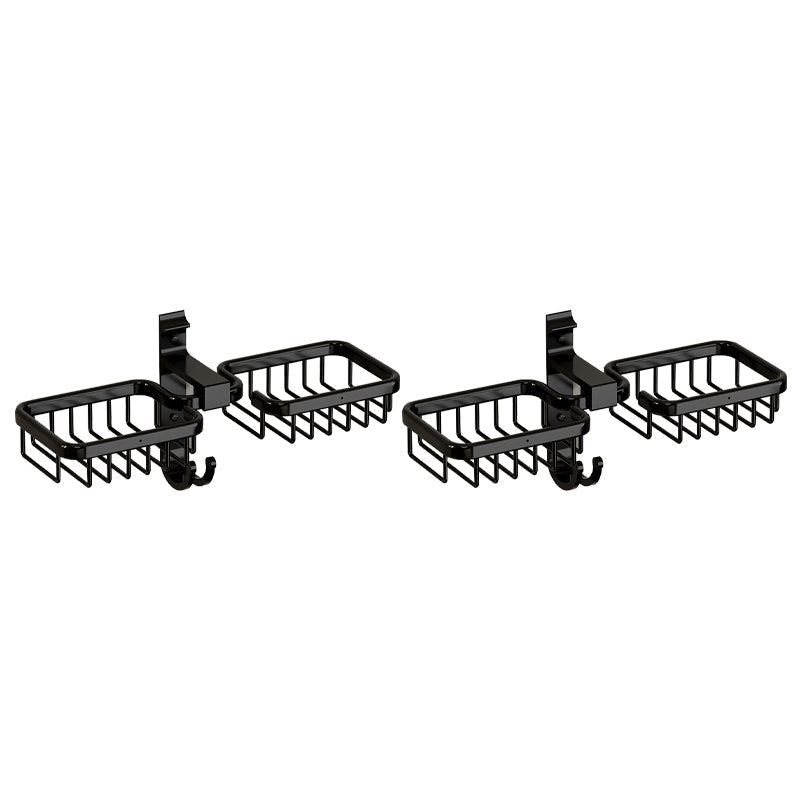 BowLift | Modern Bathroom Accessory Set Shelf Black/Silver/Grey Bathroom Accessories Set