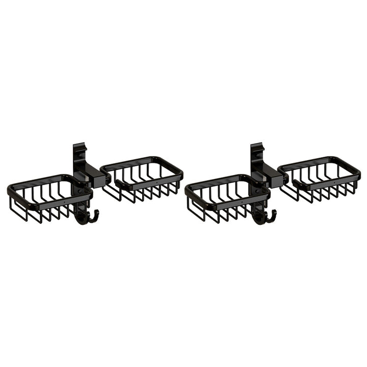 BowLift | Modern Bathroom Accessory Set Shelf Black/Silver/Grey Bathroom Accessories Set