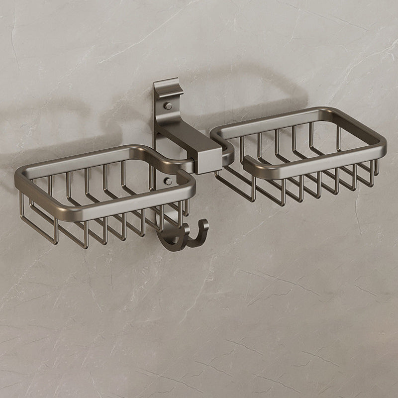 BowLift | Modern Bathroom Accessory Set Shelf Black/Silver/Grey Bathroom Accessories Set