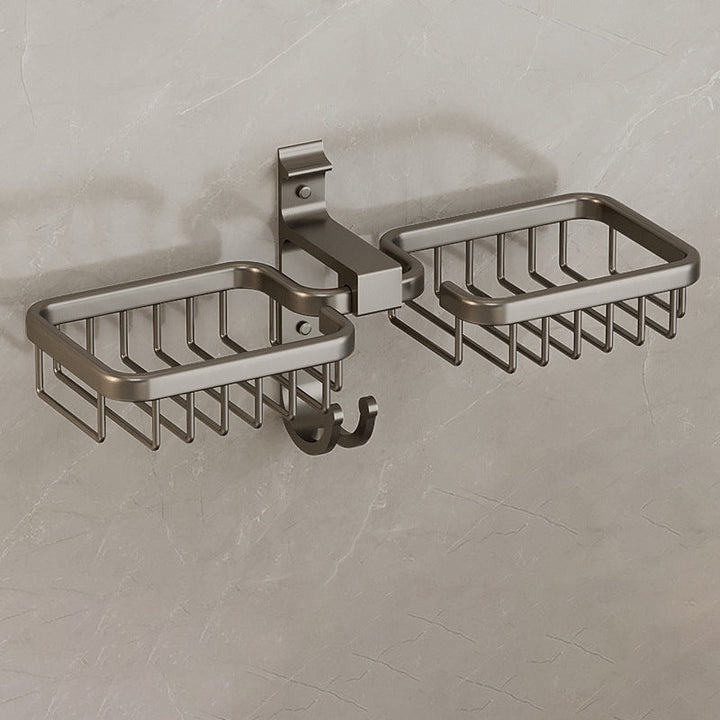 BowLift | Modern Bathroom Accessory Set Shelf Black/Silver/Grey Bathroom Accessories Set