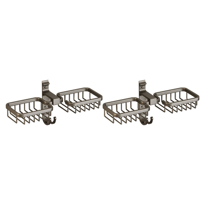 BowLift | Modern Bathroom Accessory Set Shelf Black/Silver/Grey Bathroom Accessories Set