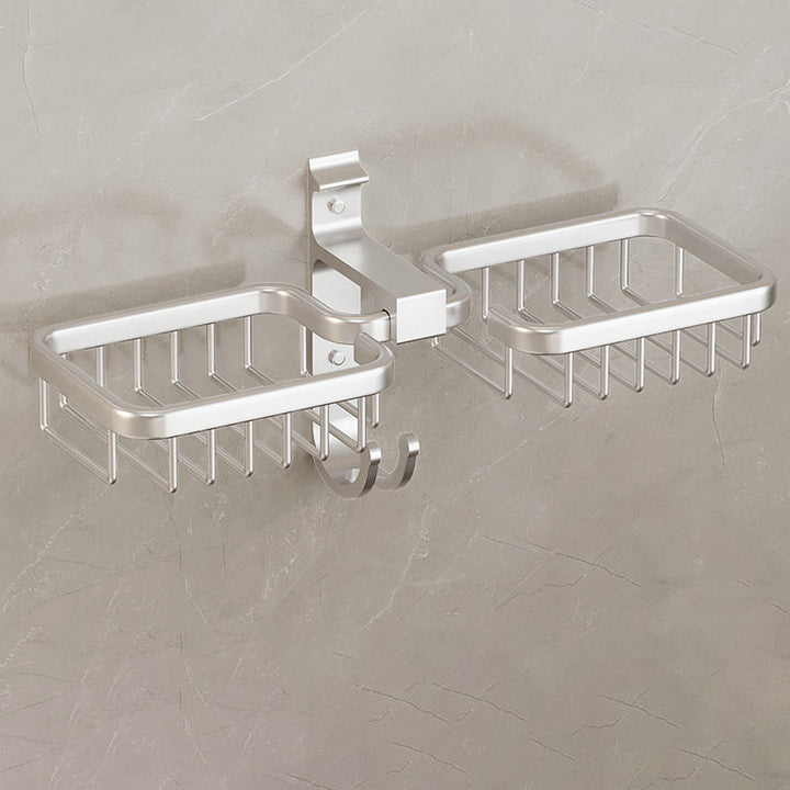 BowLift | Modern Bathroom Accessory Set Shelf Black/Silver/Grey Bathroom Accessories Set