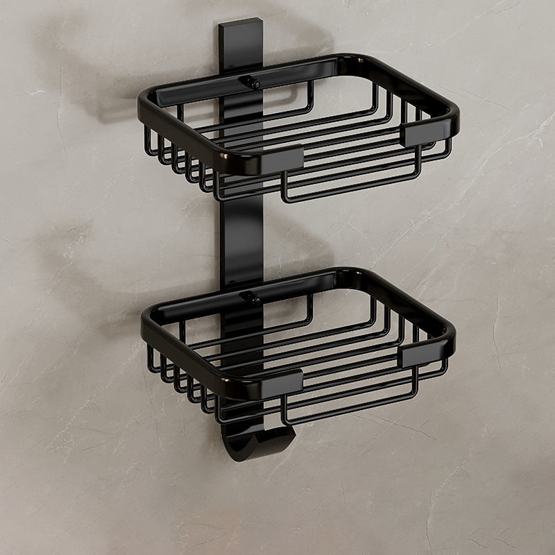 BowLift | Modern Bathroom Accessory Set Shelf Black/Silver/Grey Bathroom Accessories Set