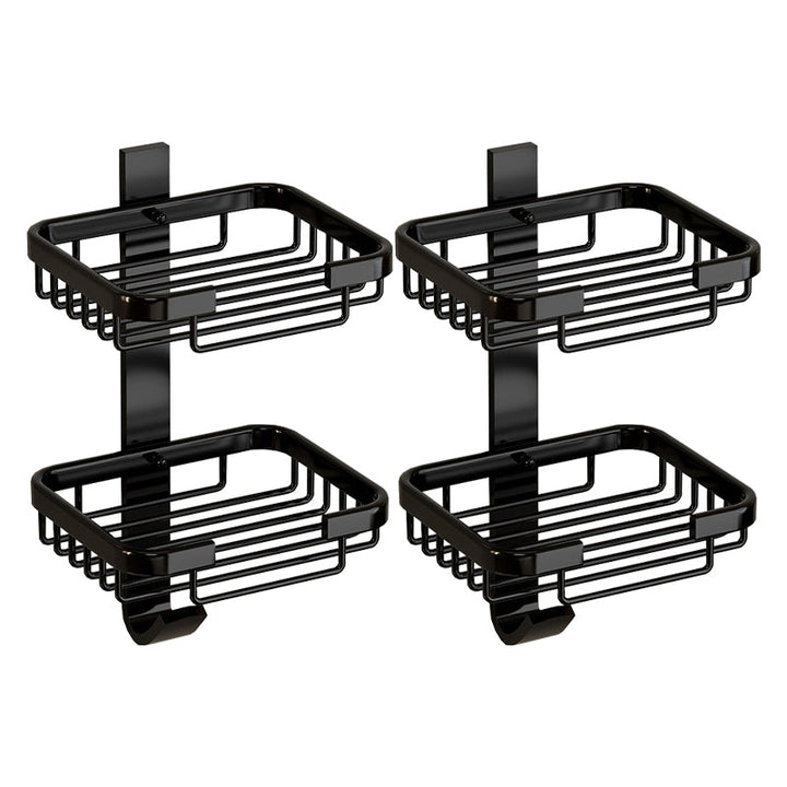 BowLift | Modern Bathroom Accessory Set Shelf Black/Silver/Grey Bathroom Accessories Set