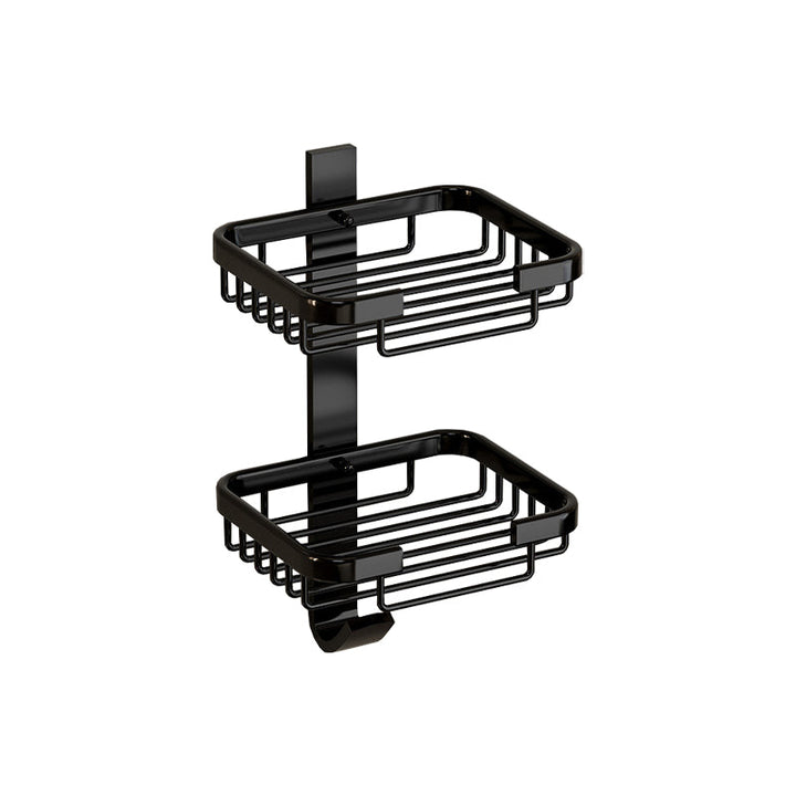 BowLift | Modern Bathroom Accessory Set Shelf Black/Silver/Grey Bathroom Accessories Set