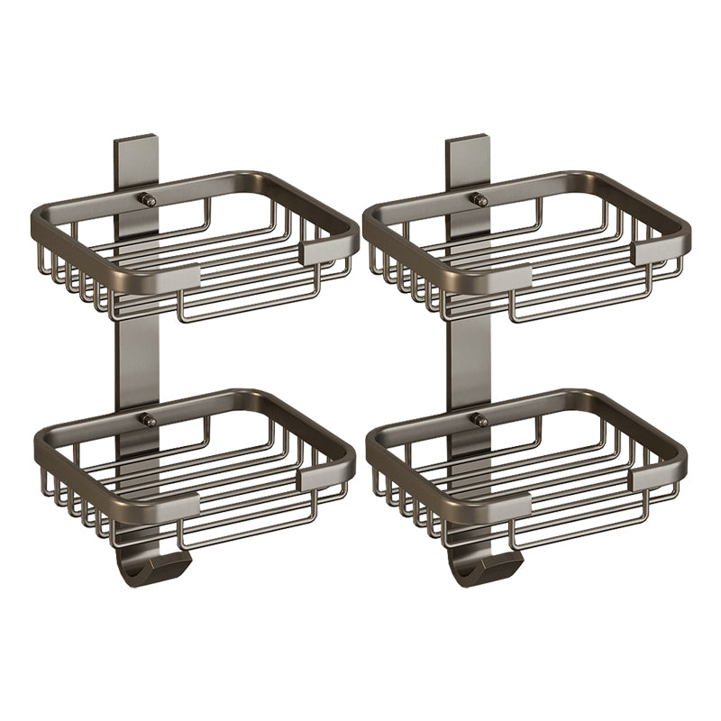 BowLift | Modern Bathroom Accessory Set Shelf Black/Silver/Grey Bathroom Accessories Set