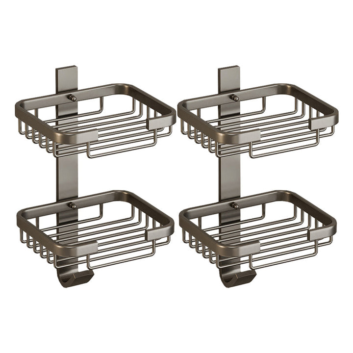 BowLift | Modern Bathroom Accessory Set Shelf Black/Silver/Grey Bathroom Accessories Set