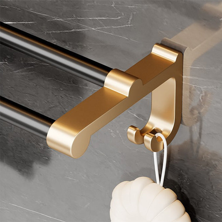 BowLift | Modern black bath accessory set towel bar bathroom accessory set