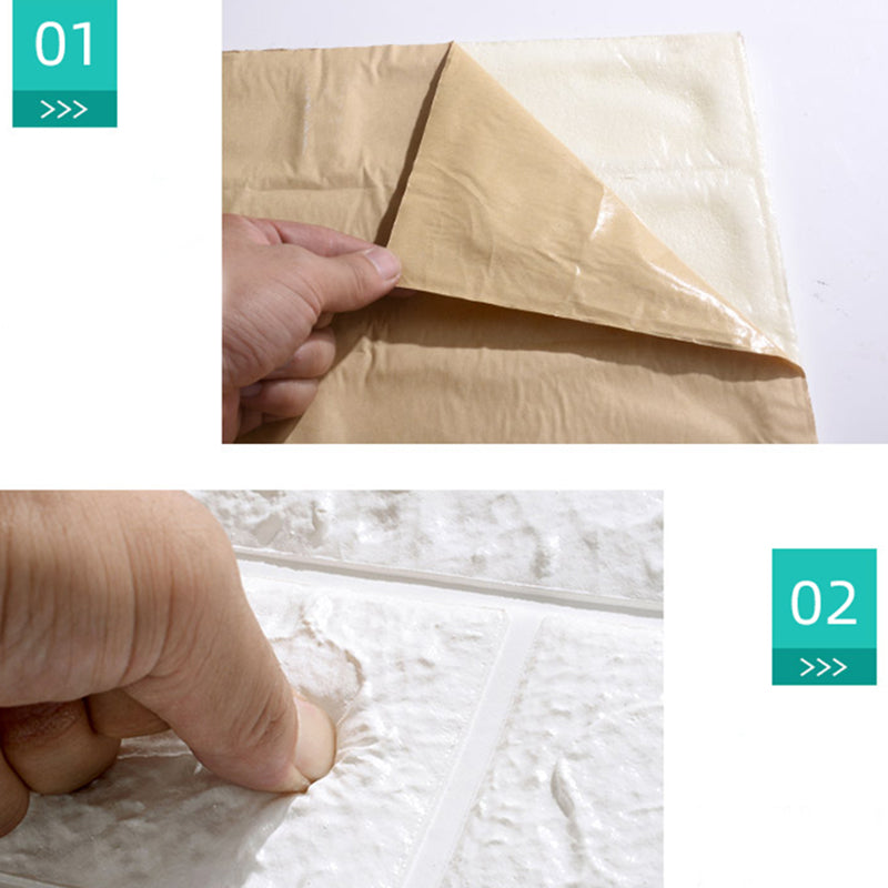 BowLift | Modern Wall Tile PVC 3D Embossing Self-Adhesive Waterproof Interior Wall Panel
