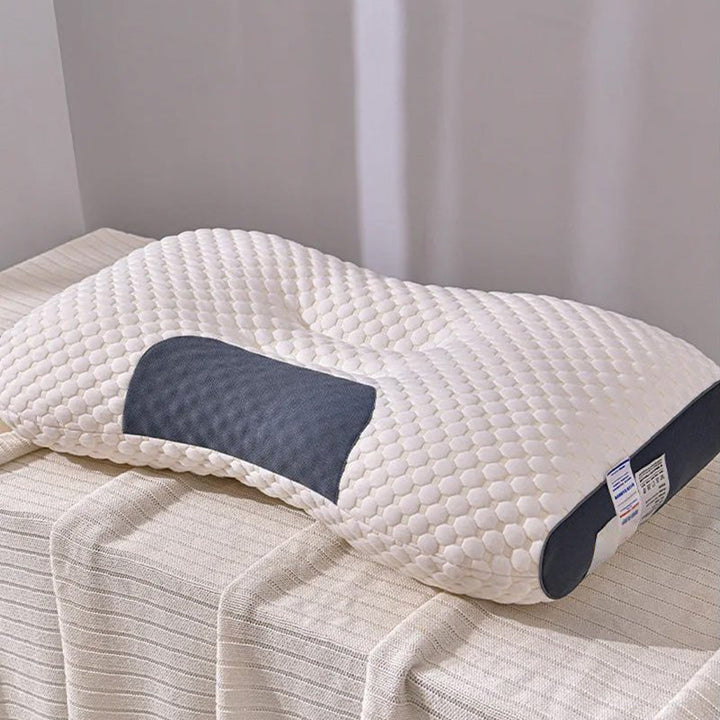 BowLift | LuxiRest Antibacterial Massage Cushion | Ergonomic Neck Support for Revitalizing Sleep and Relaxation