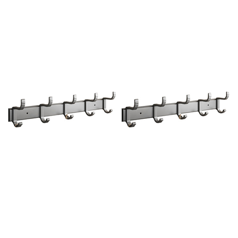 BowLift | Gray Aluminum Bathroom Accessory Set Contemporary Bathroom Shelf