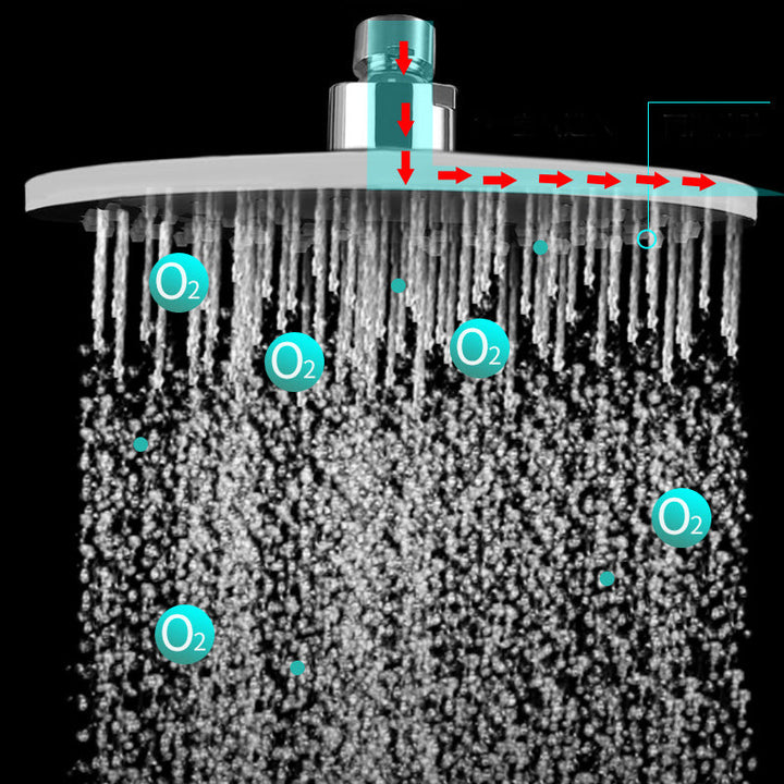 BowLift | Bathroom Shower Head Round Rainfall Ceiling Mounted Fixed Shower Head