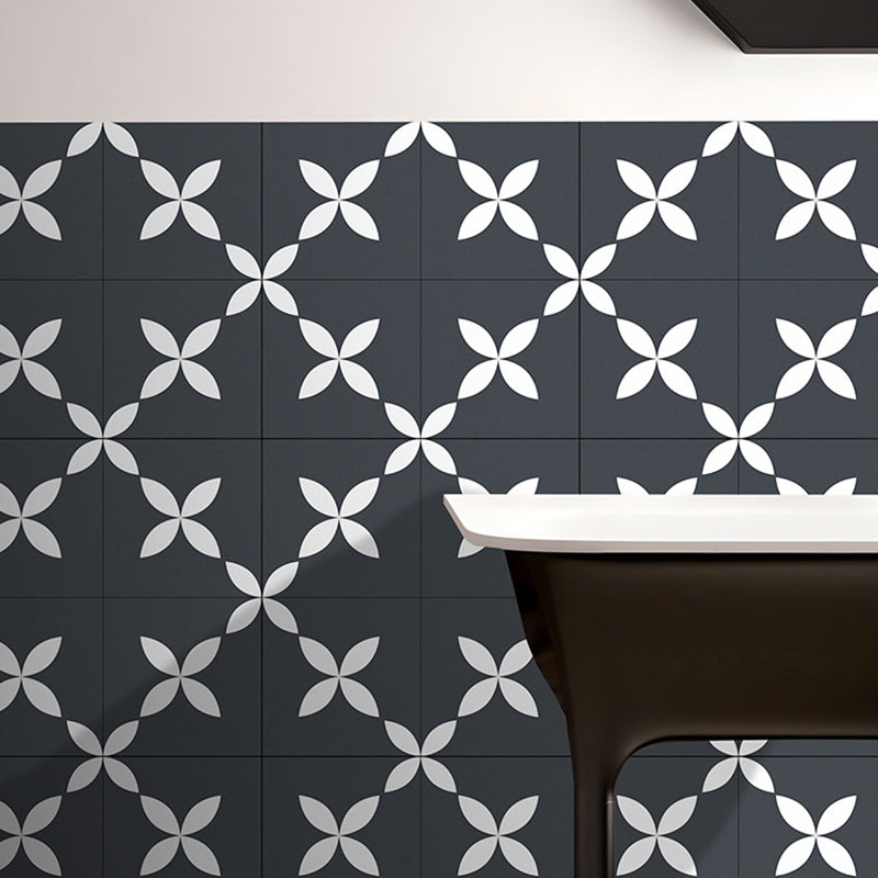 BowLift | Square Indoor Vinyl Floor Peel and Stick Floral Print Waterproof Vinyl Floor