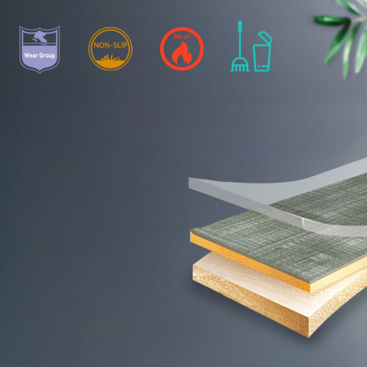 BowLift | PVC flooring stone design peel & stick square vinyl flooring for the living room