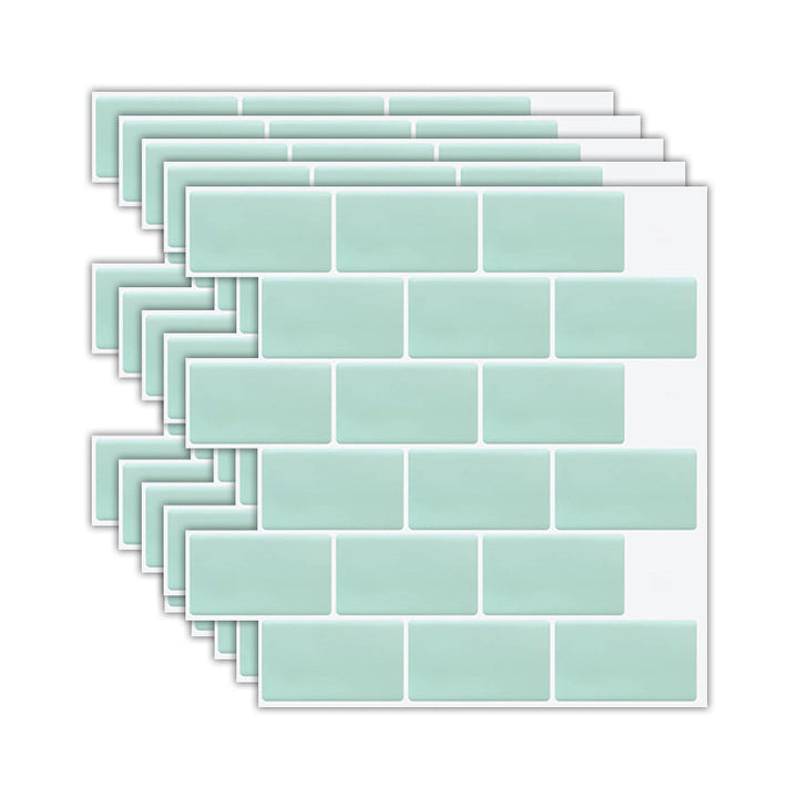 BowLift | Solid Peel & Stick Subway Tile Scratch Resistant PVC Rectangle Peel and Stick Wall Tile