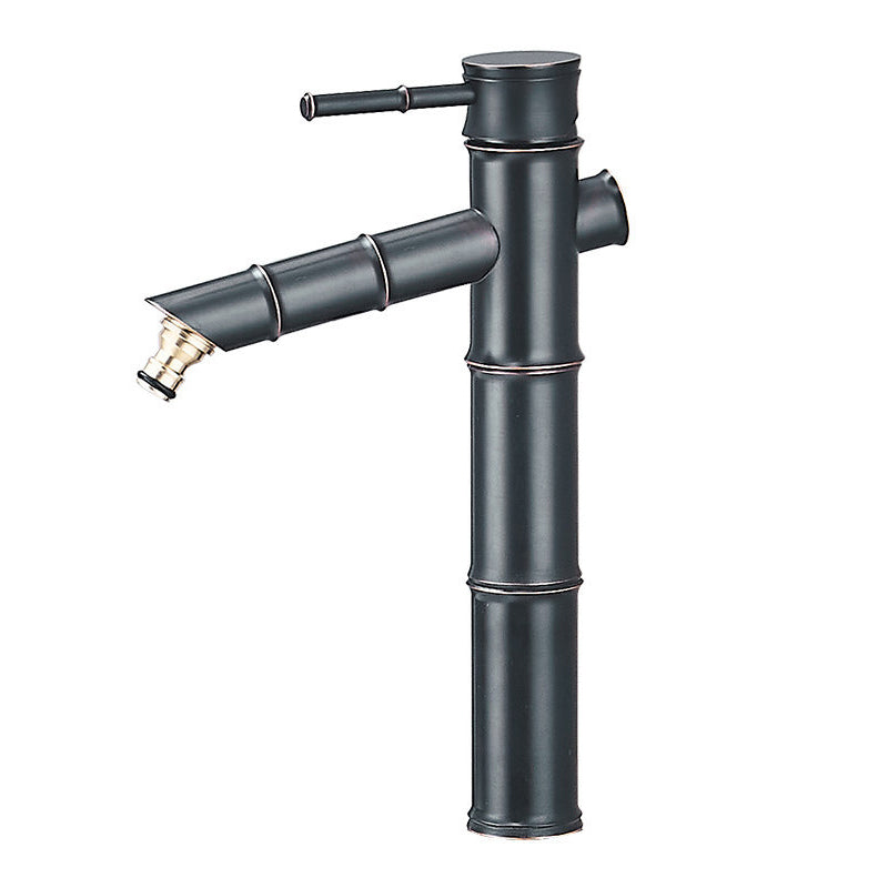 BowLift | Farmhouse Vessel Sink Faucet Copper 1-Handle Low Arc Vessel Faucet for Bathroom