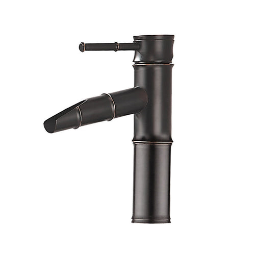 BowLift | Farmhouse Vessel Sink Faucet Copper 1-Handle Low Arc Vessel Faucet for Bathroom