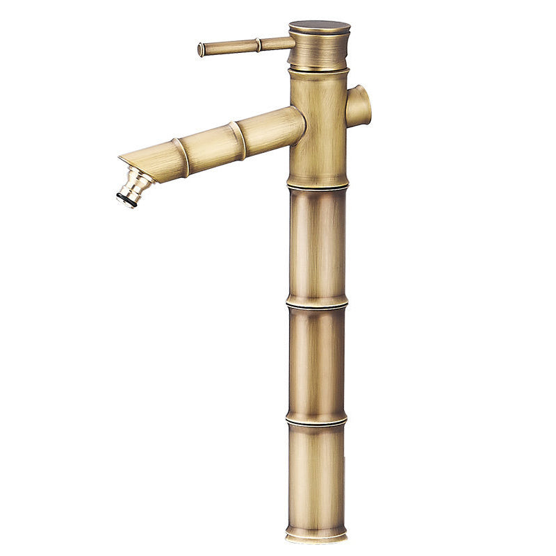 BowLift | Farmhouse Vessel Sink Faucet Copper 1-Handle Low Arc Vessel Faucet for Bathroom