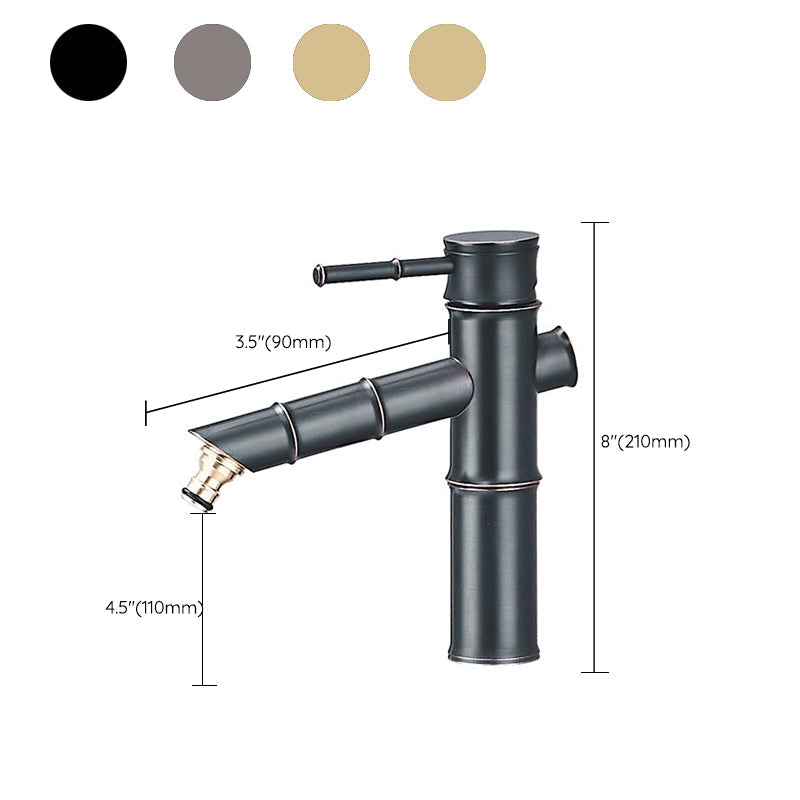 BowLift | Farmhouse Vessel Sink Faucet Copper 1-Handle Low Arc Vessel Faucet for Bathroom