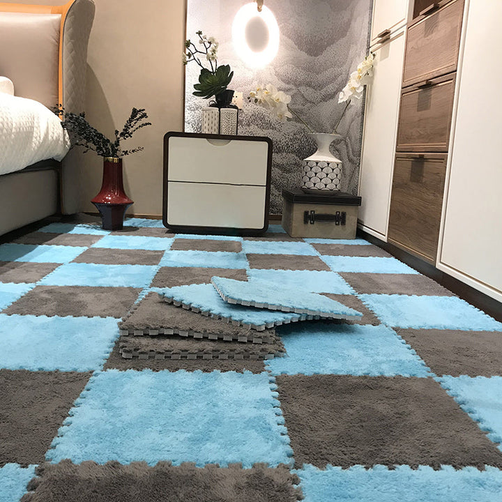 BowLift | Color-fade-resistant carpet tile Solid color interlocking carpet tile