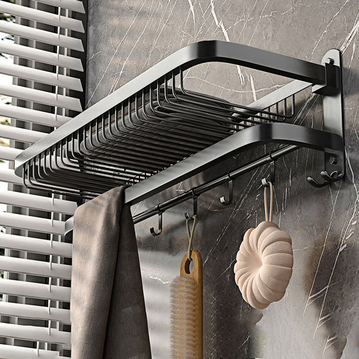 BowLift | Modern gray bathroom accessory set bathroom shelf bath hardware set