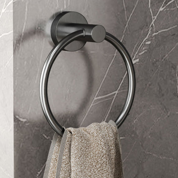 BowLift | Modern gray bathroom accessory set bathroom shelf bath hardware set