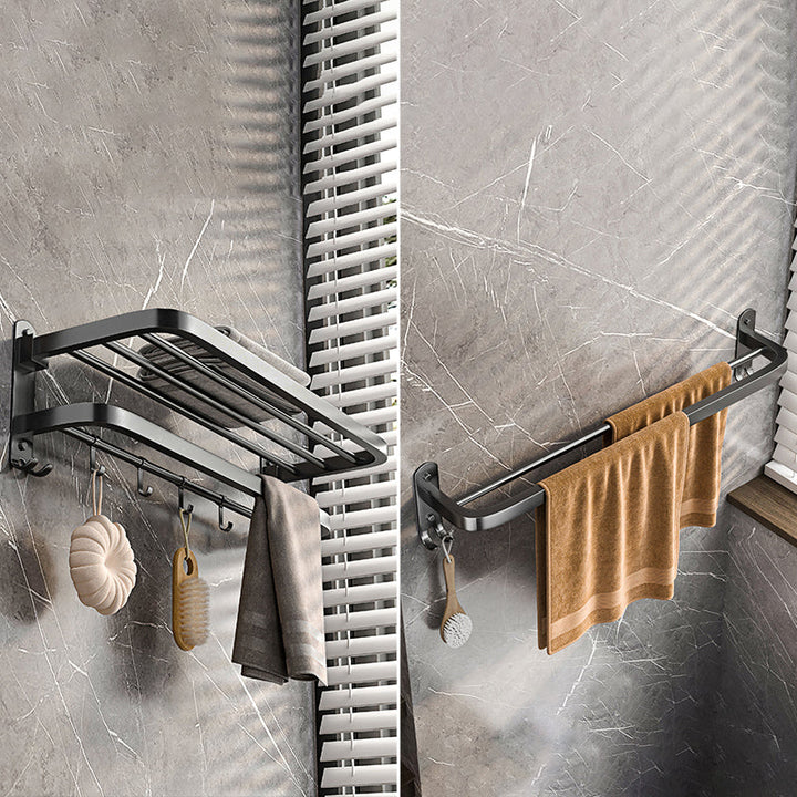 BowLift | Modern gray bathroom accessory set bathroom shelf bath hardware set
