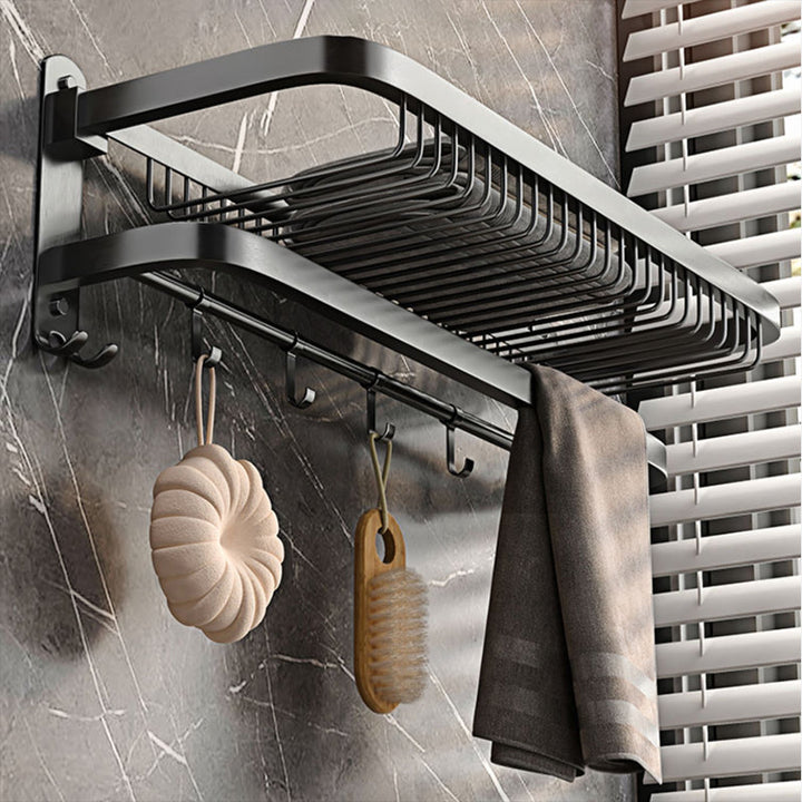 BowLift | Modern gray bathroom accessory set bathroom shelf bath hardware set