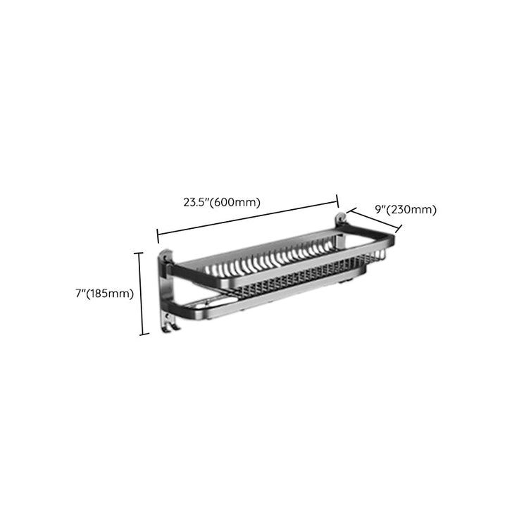 BowLift | Modern gray bathroom accessory set bathroom shelf bath hardware set