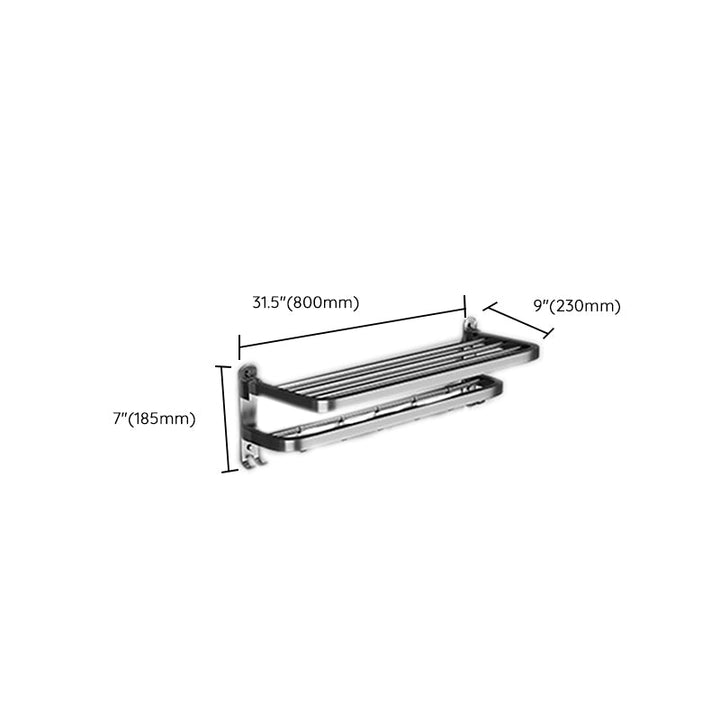 BowLift | Modern gray bathroom accessory set bathroom shelf bath hardware set