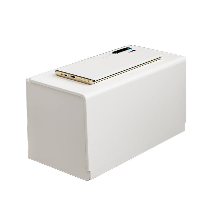BowLift | White contemporary bathroom accessory set stainless steel aluminum bathroom set