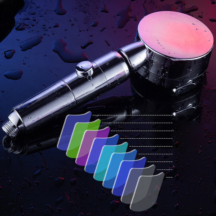 BowLift | Contemporary Handheld Showerhead Round 3 Setting Sprayhead in Silver