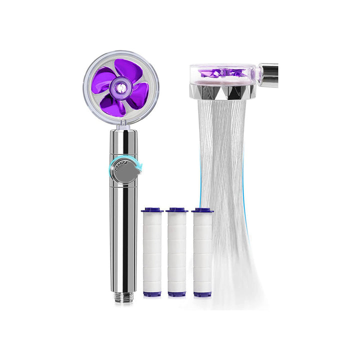 BowLift | Contemporary Handheld Supercharged Showerhead Round 3 Setting Spray Head