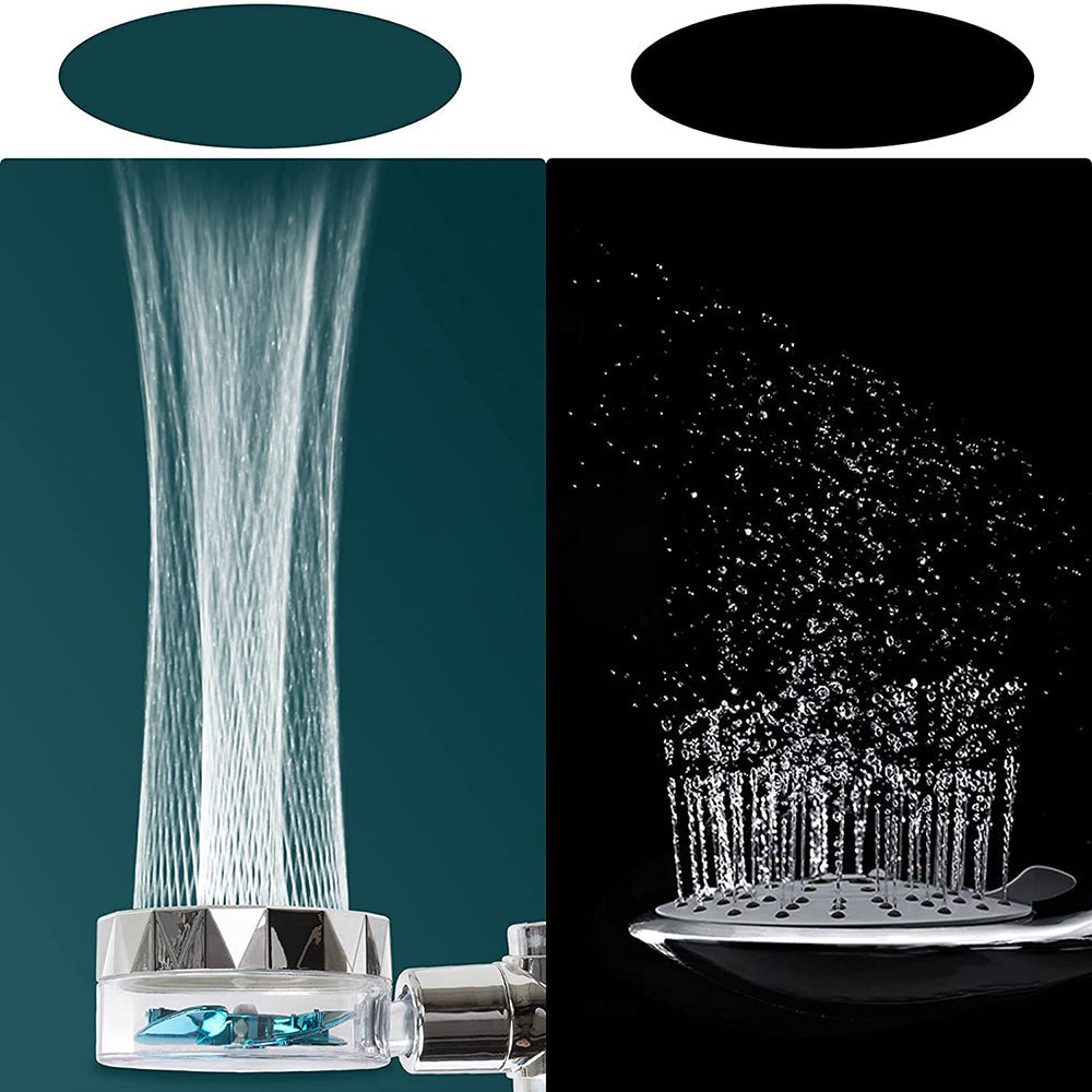 BowLift | Contemporary Handheld Supercharged Showerhead Round 3 Setting Spray Head