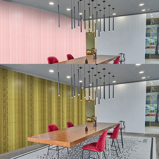 BowLift | Modern Wall Paneling Peel and Stick Wood Look Design Rectangular Wall Paneling