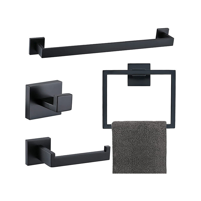 BowLift | 7-piece bathroom accessory set made of stainless steel with paper holder/robe hook/towel ring bar