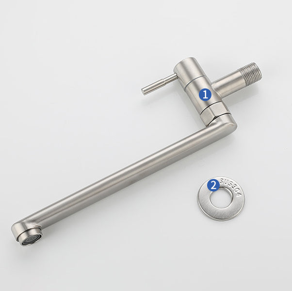 BowLift | Kitchen faucet pot filling valve single handle swivel stainless steel kitchen faucet