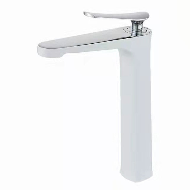 BowLift | 1 Handle Solid Copper Bathroom Sink Faucet Nordic Modern Vanity Faucet with Drain