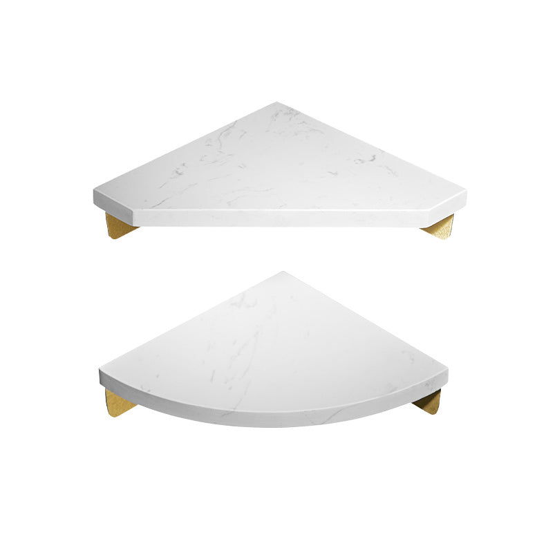 Aluminum Bathroom Corner Shelf with 31 × 21 cm Surface and 4 cm Height