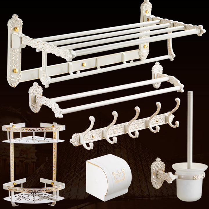 BowLift | Traditional Bath Accessories Set White Bathroom Accessories Hardware Set