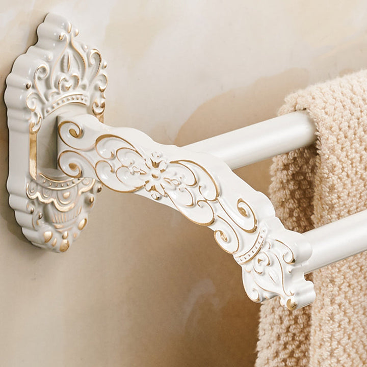 BowLift | Traditional Bath Accessories Set White Bathroom Accessories Hardware Set