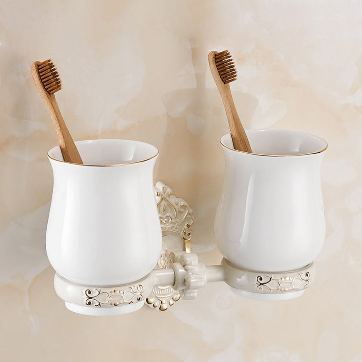 BowLift | Traditional Bath Accessories Set White Bathroom Accessories Hardware Set