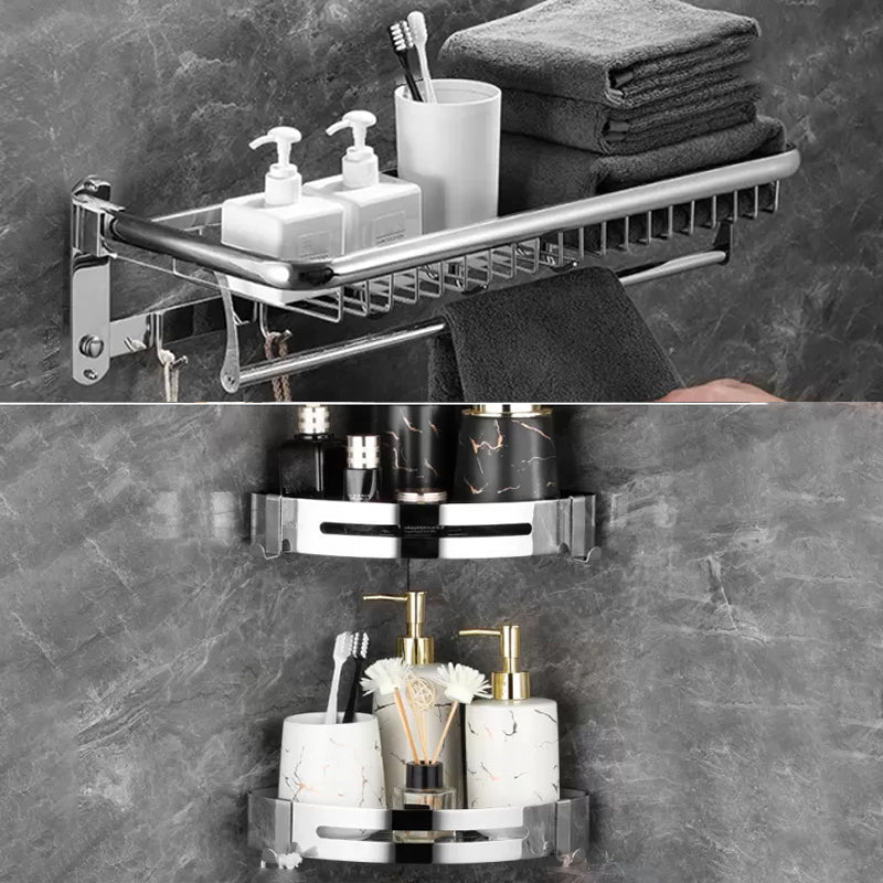 BowLift | Modern Bathroom Accessories Set Silver Bathroom Accessories Hardware Set