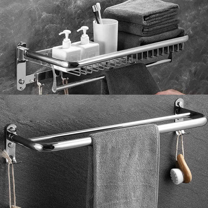 BowLift | Modern Bathroom Accessories Set Silver Bathroom Accessories Hardware Set