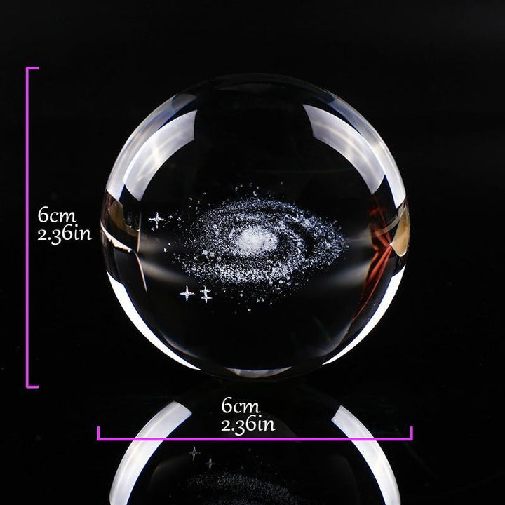 BowLift | Laser Engraved Galaxy Crystal Ball